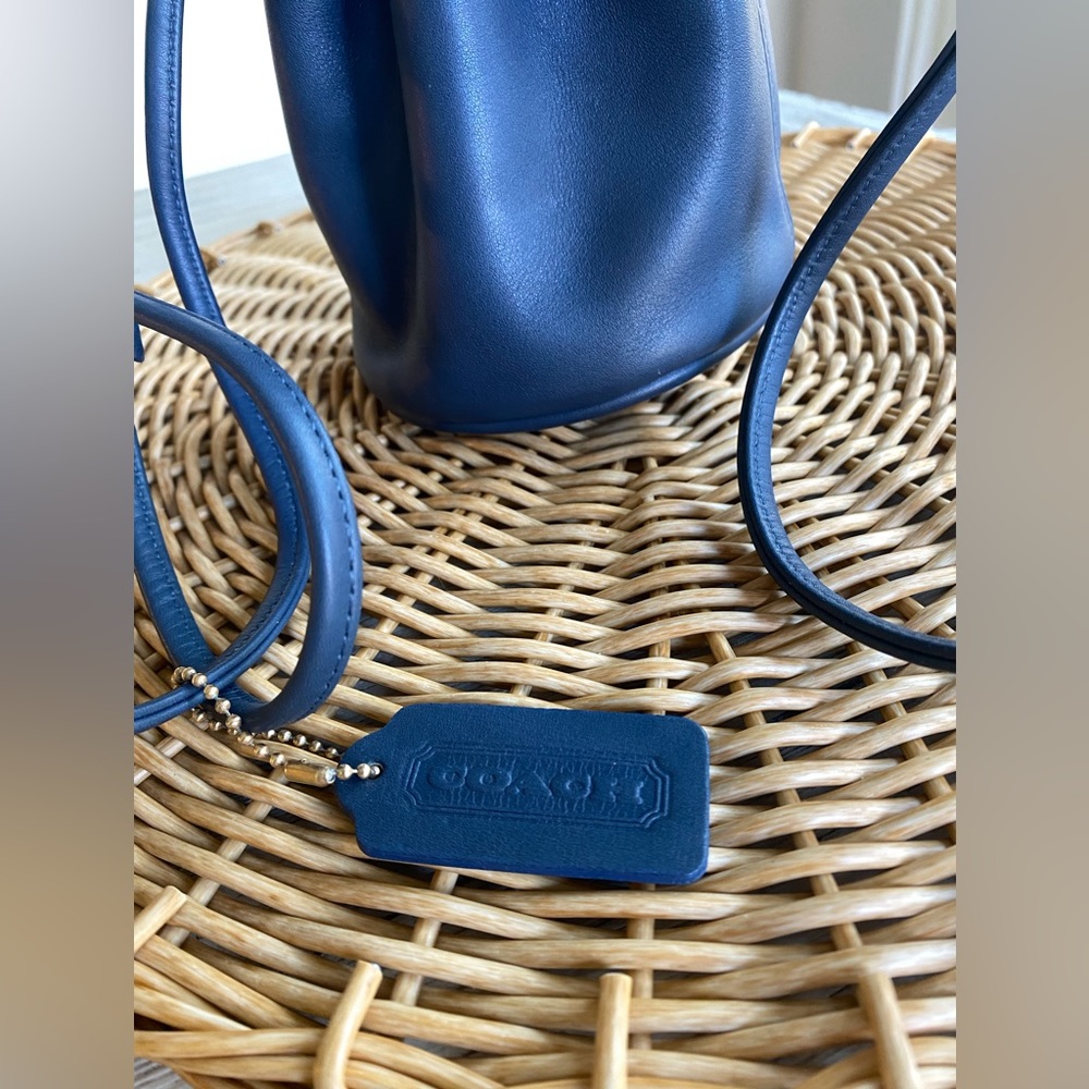 Coach Navy Blue Drawstring Bag - Picture 2 of 14